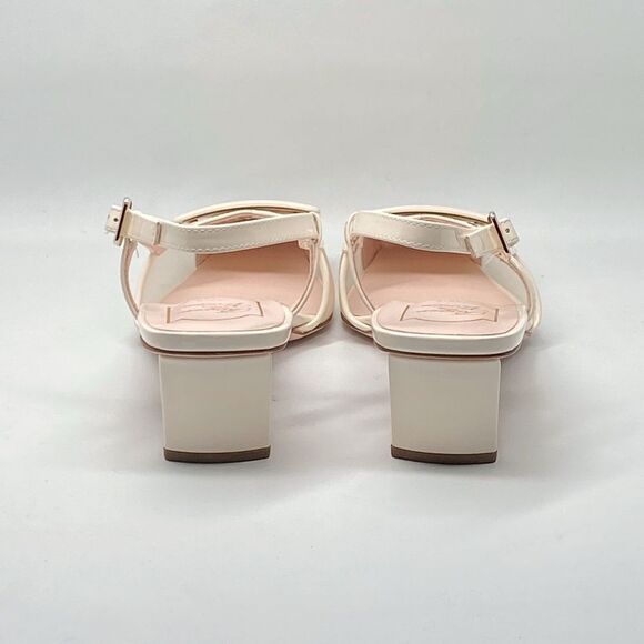 Roger Vivier Belle Vivier 45 leather slingback pumps size 38.5 - Picture 10 of 15